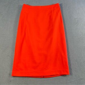 Banana Republic Women’s Red Wool blend Pencil Skirt, lined, back zipper, size 2